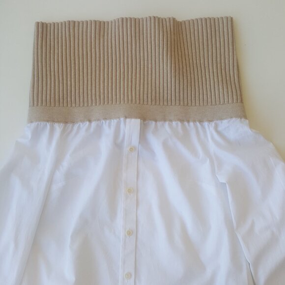 NAADAM ! Mixed Media Off The Shoulder Top  ( XS) - Picture 10 of 12